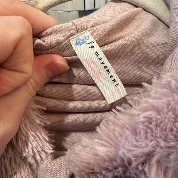FP Movement - pink fluffy hoodie, half-zip - Picture 7 of 9